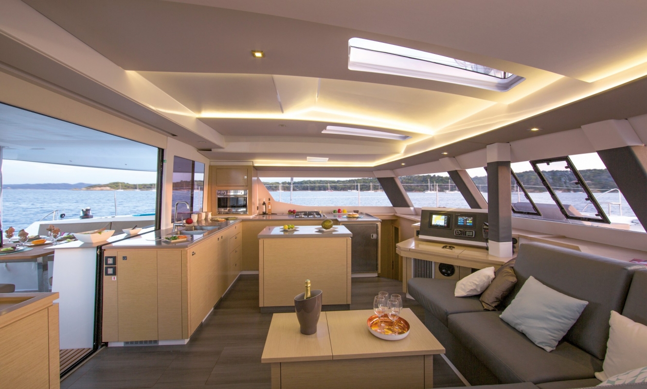 New Sail Catamaran for Sale  Saba 50 Layout & Accommodations